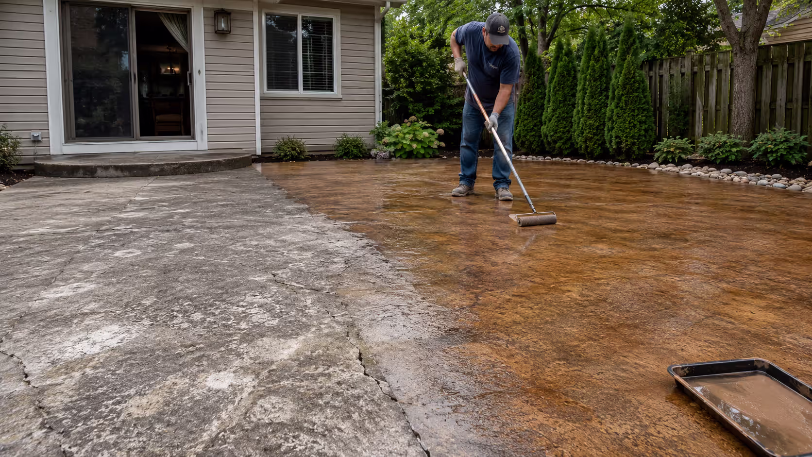 Patio Transformation in Progress