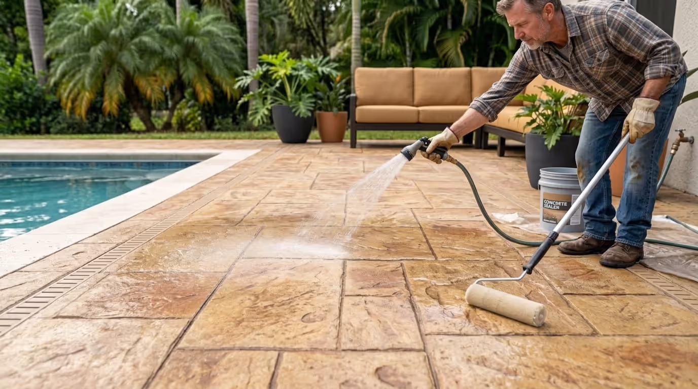 Cleaning and Sealing Concrete