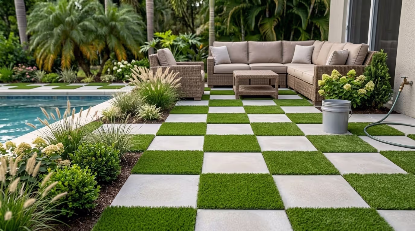 Turf and Paver Harmony