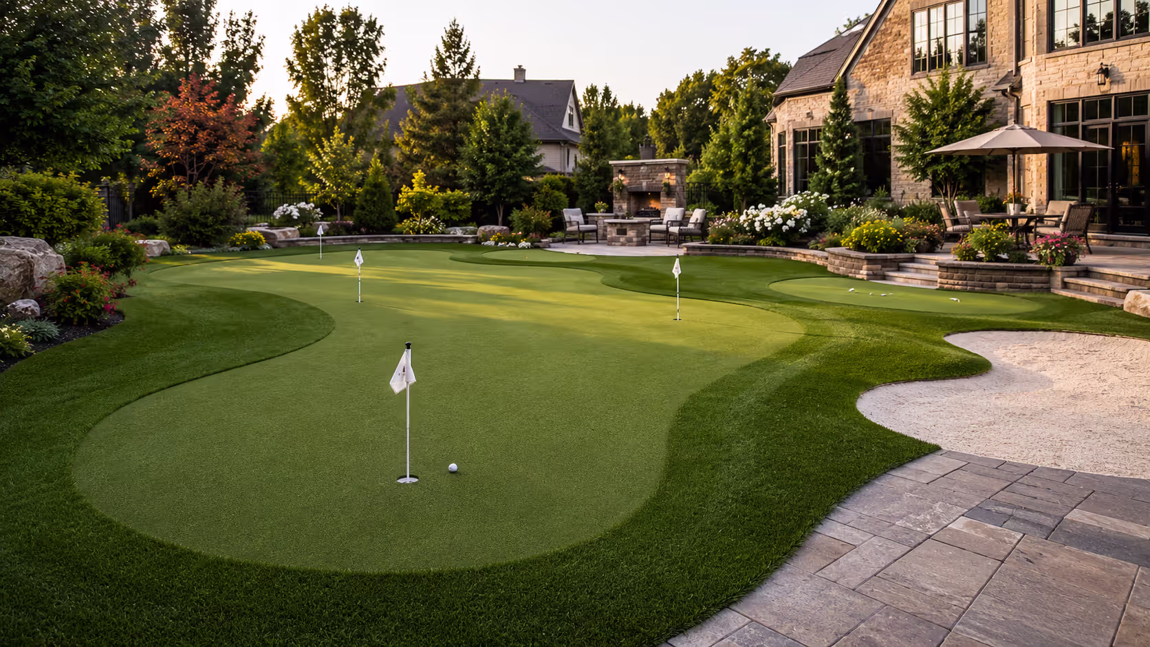 Private Backyard Putting Green
