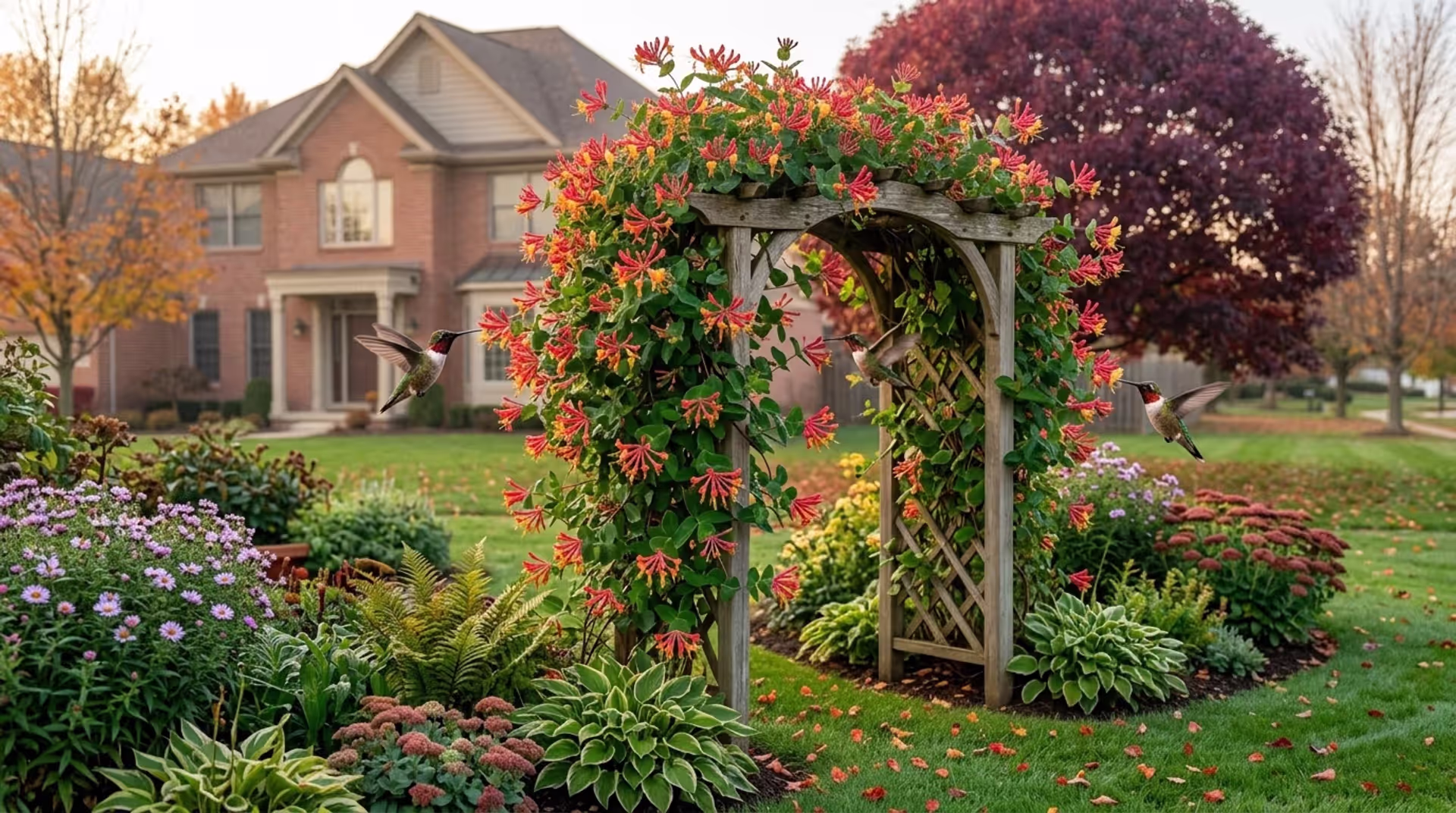 Fragrant Honeysuckle in Bloom