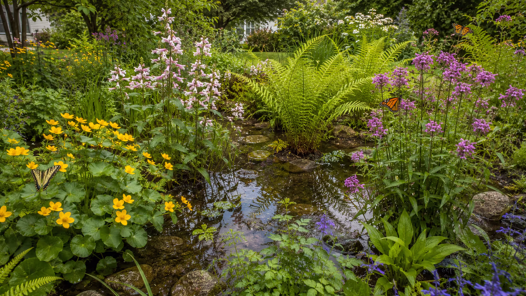 Rain Garden in Full Bloom