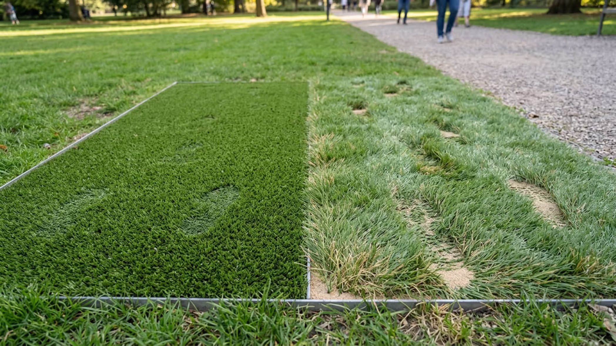 short and tall artificial grass pile height performance comparison