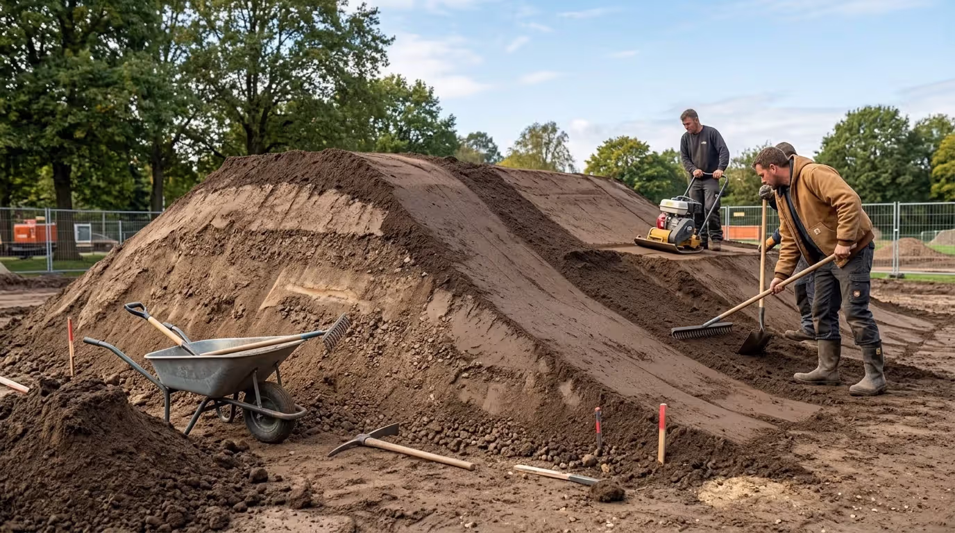 Building the Berm Layer by Layer