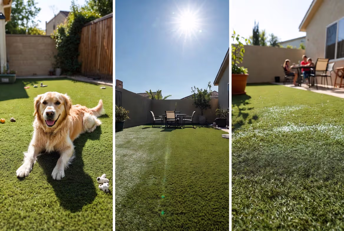 artificial grass options for pets hot climates and high traffic