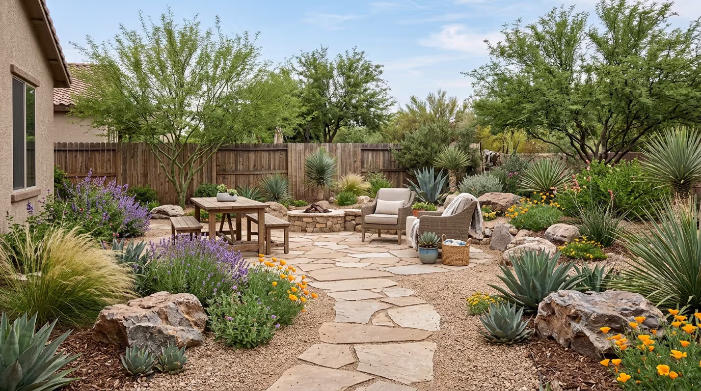 Hybrid Water-Wise Yard